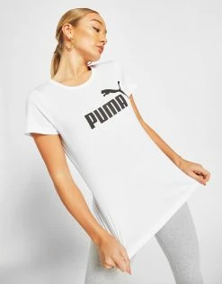 Puma Core T-Shirt Dame Hvid