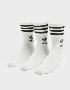 Adidas Originals 3 Pack Solid Crew Strømper Herre Hvid