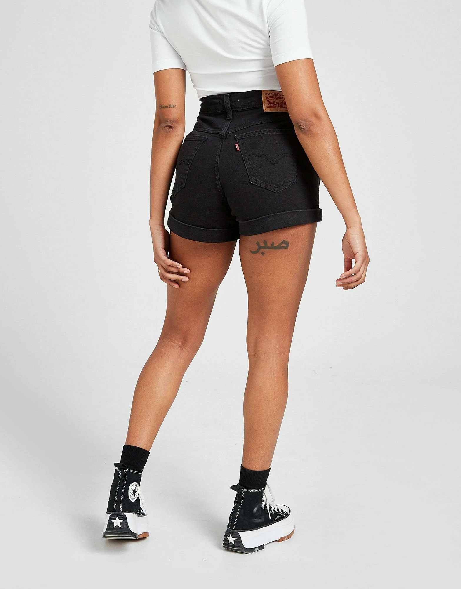 LEVI'S Levis High Waist Shorts Dame Sort - Billede 6