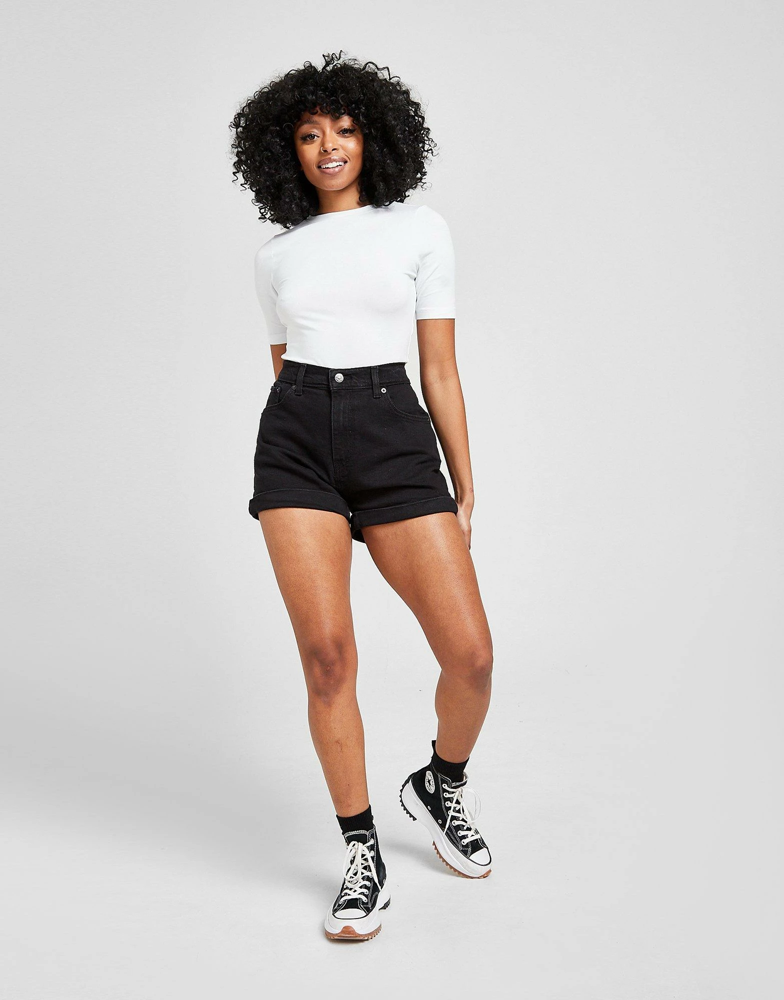 LEVI'S Levis High Waist Shorts Dame Sort - Billede 7