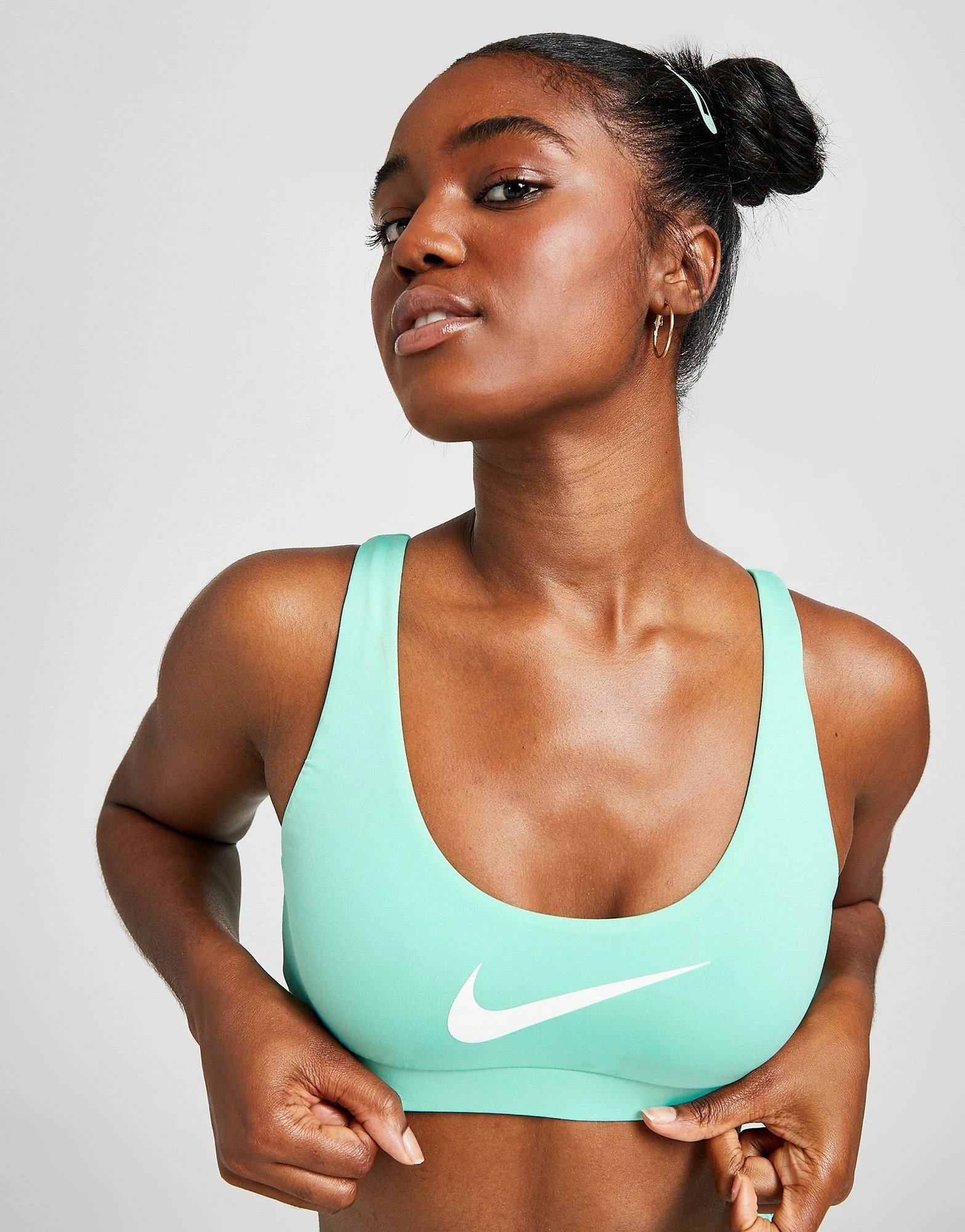Nike Swoosh Bikini Bralette Top Dame Blå - Billede 4
