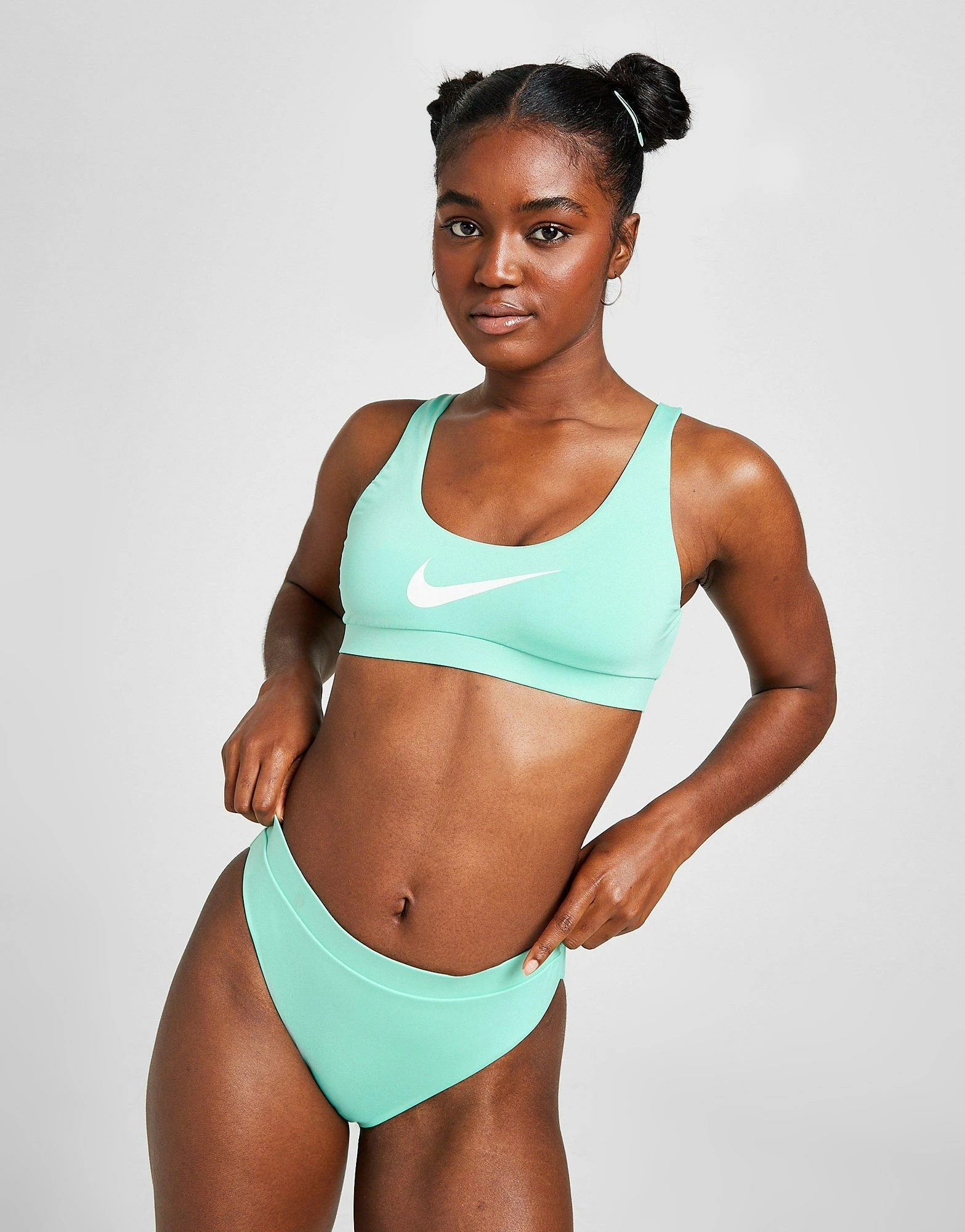 Nike Swoosh Bikini Bralette Top Dame Blå - Billede 5