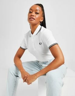 Fred Perry Twin Tipped Polotrøje Dame Hvid