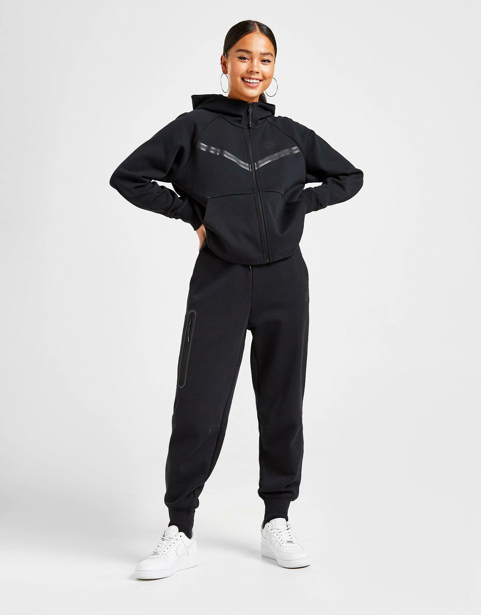 Nike Tech Fleece Joggingbukser Dame Sort