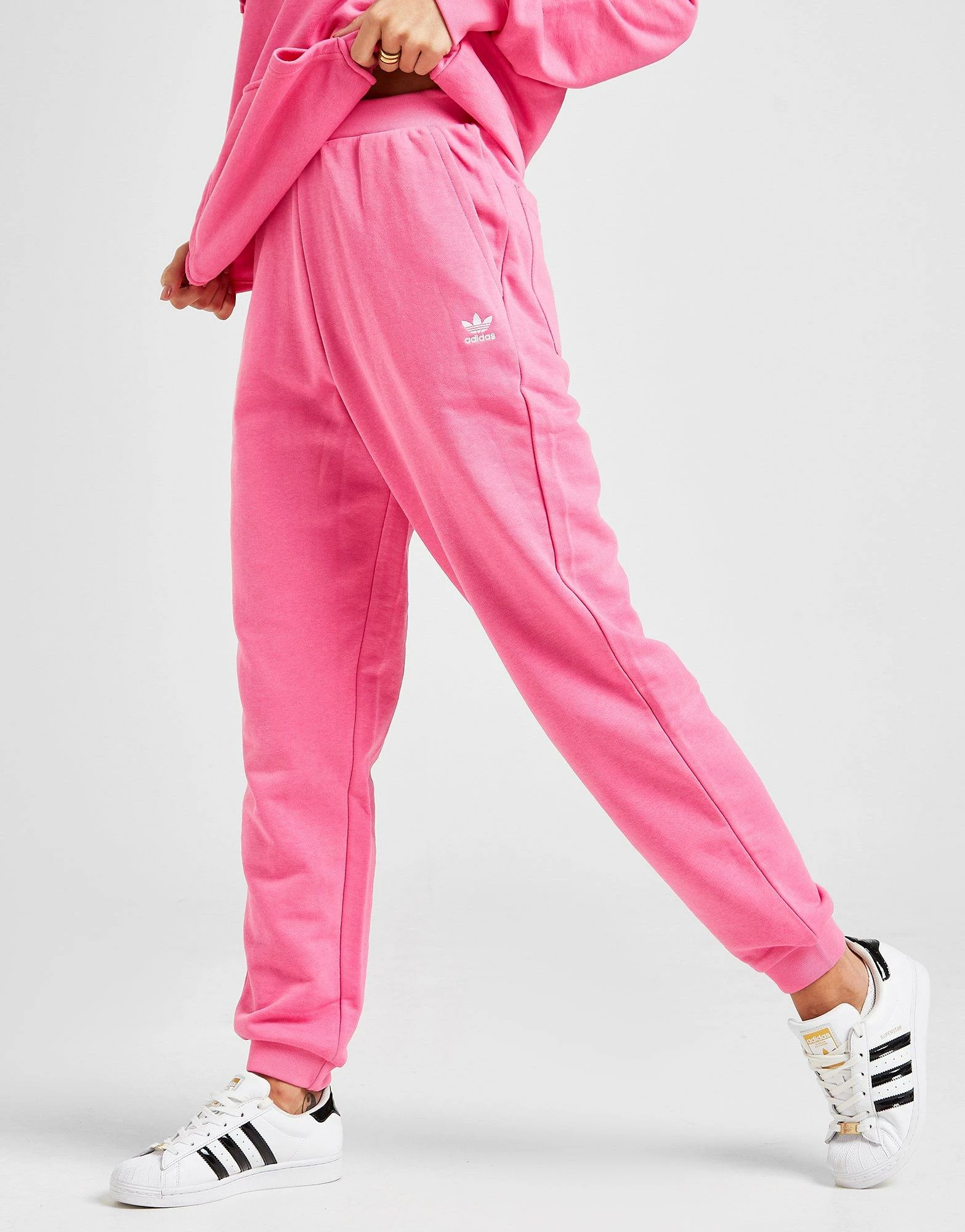 Adidas Originals Essential Cuff Joggingbukser Dame Pink - Billede 2