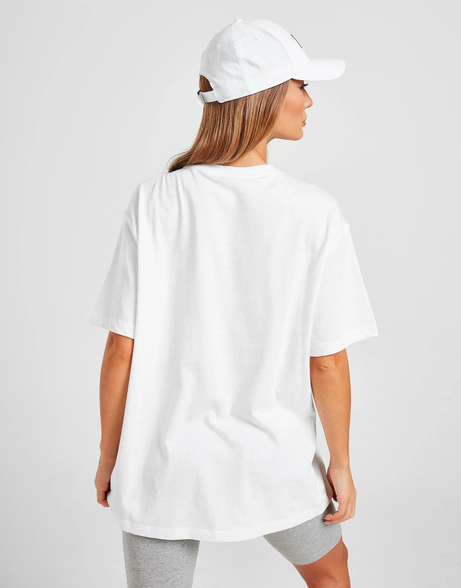 Nike Essential Logo Boyfriend T-Shirt Dame Hvid - Billede 4