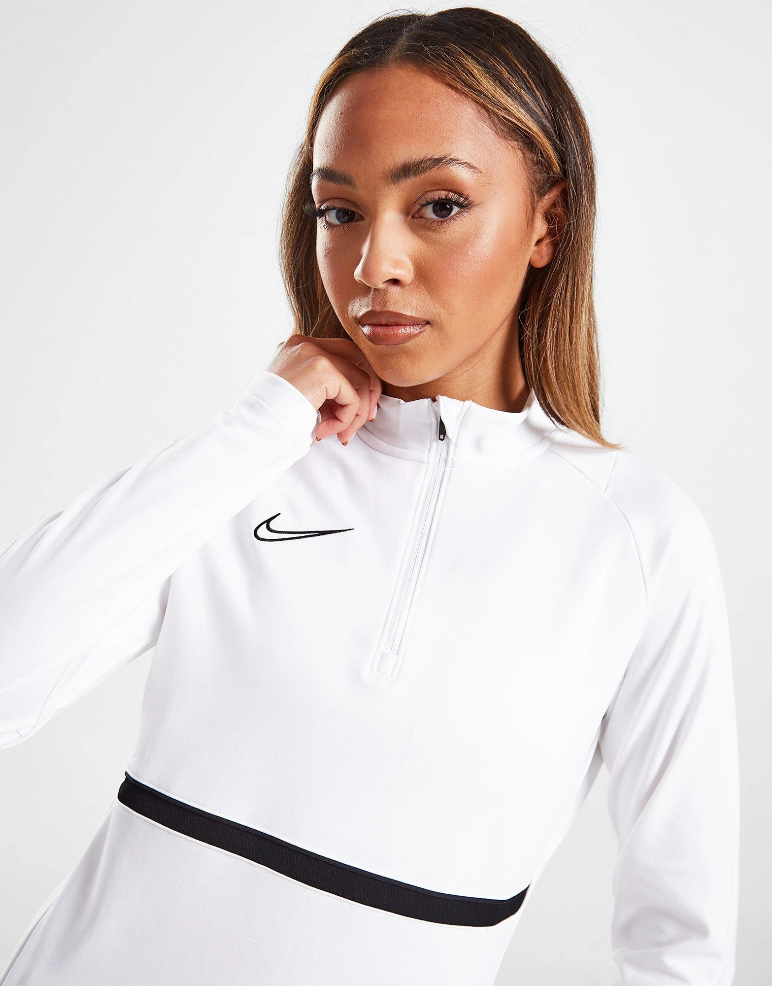 Nike Academy 1/4 Zip Top Dame Hvid