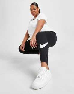 Nike Essential Futura Plus Size Leggings Dame Sort