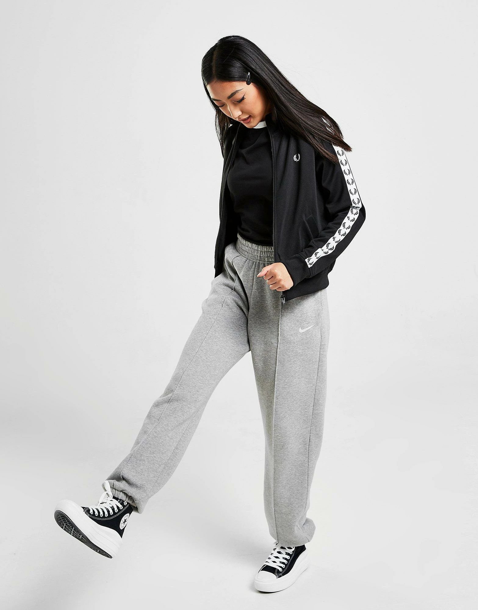 Fred Perry Tape Track Top Women's Sort - Billede 4