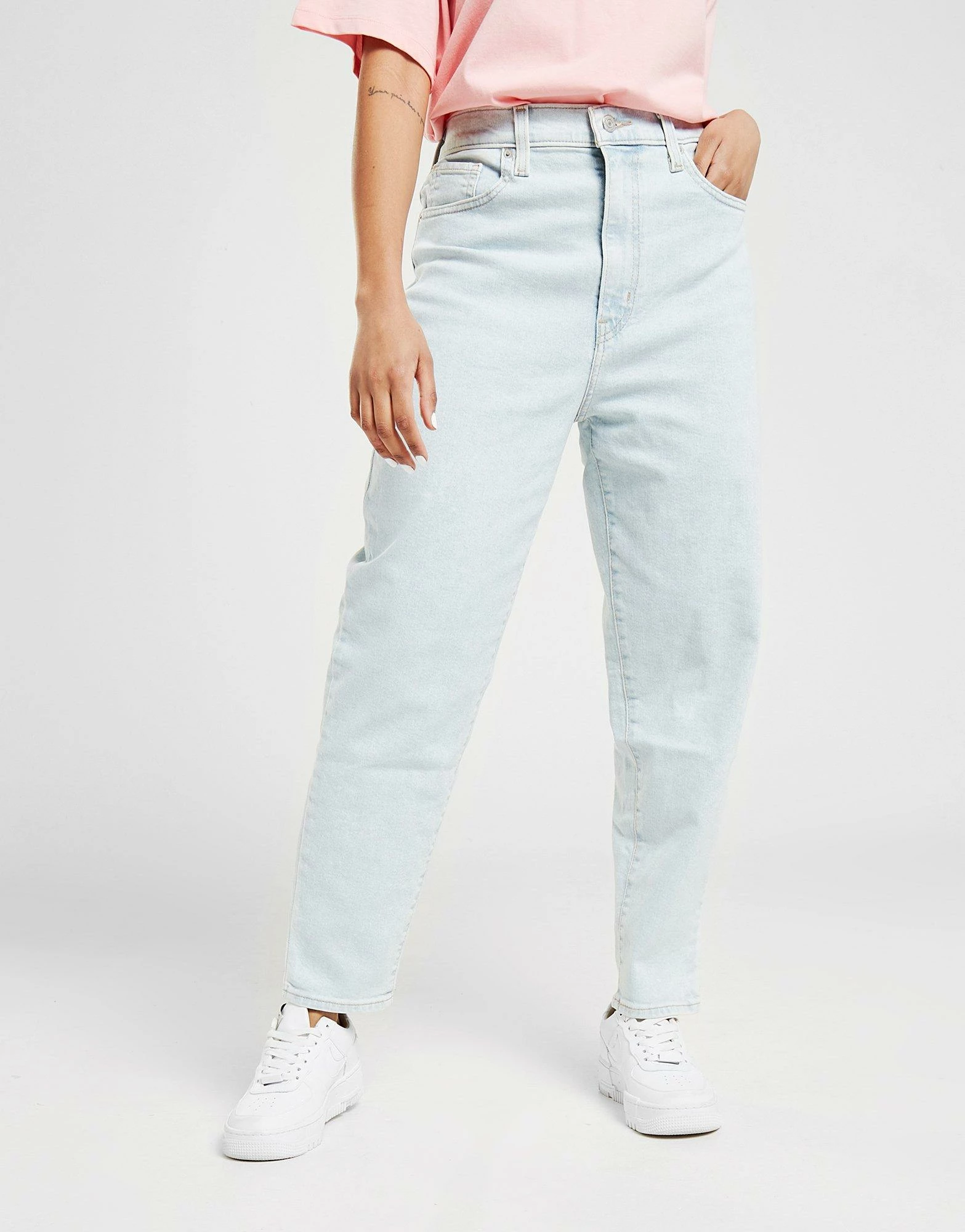 Levi's Højtaljede Mom Jeans Dame Blå - Billede 2