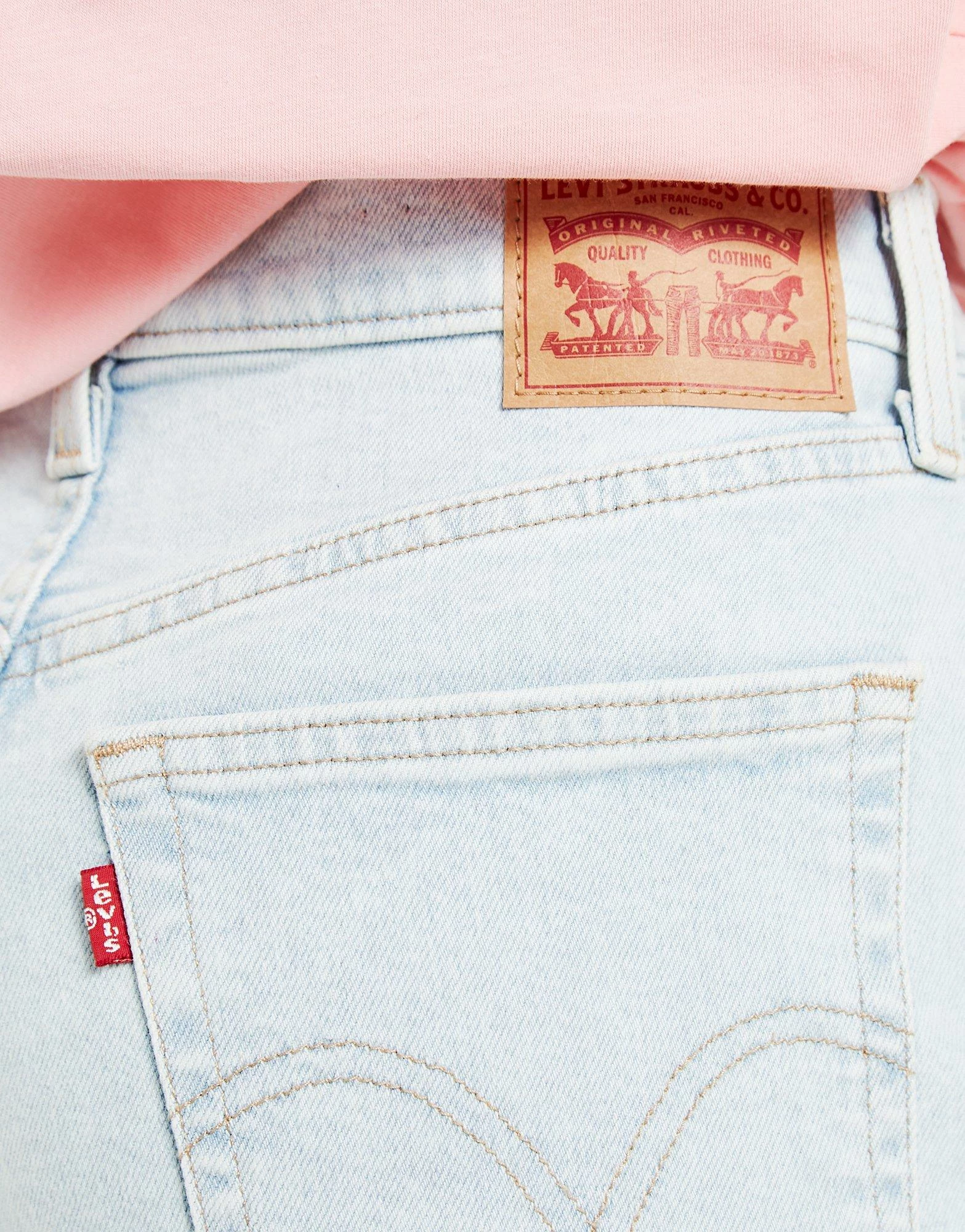 Levi's Højtaljede Mom Jeans Dame Blå - Billede 5
