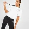 Fila Core Logo Crop T-Shirt Dame Hvid