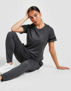 Nike Academy Short Sleeve T-Shirt Dame Grå