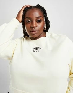 Nike Air Crew Plus Size Sweatshirt Dame Hvid