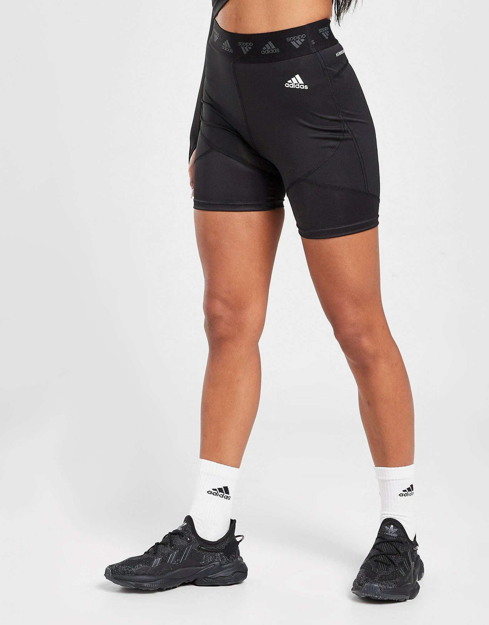 Adidas Shine Tape 3" Shorts Dame Sort - Billede 2