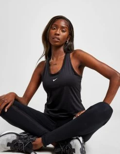 Nike Training One Slim Fit Tank Top Dame Sort