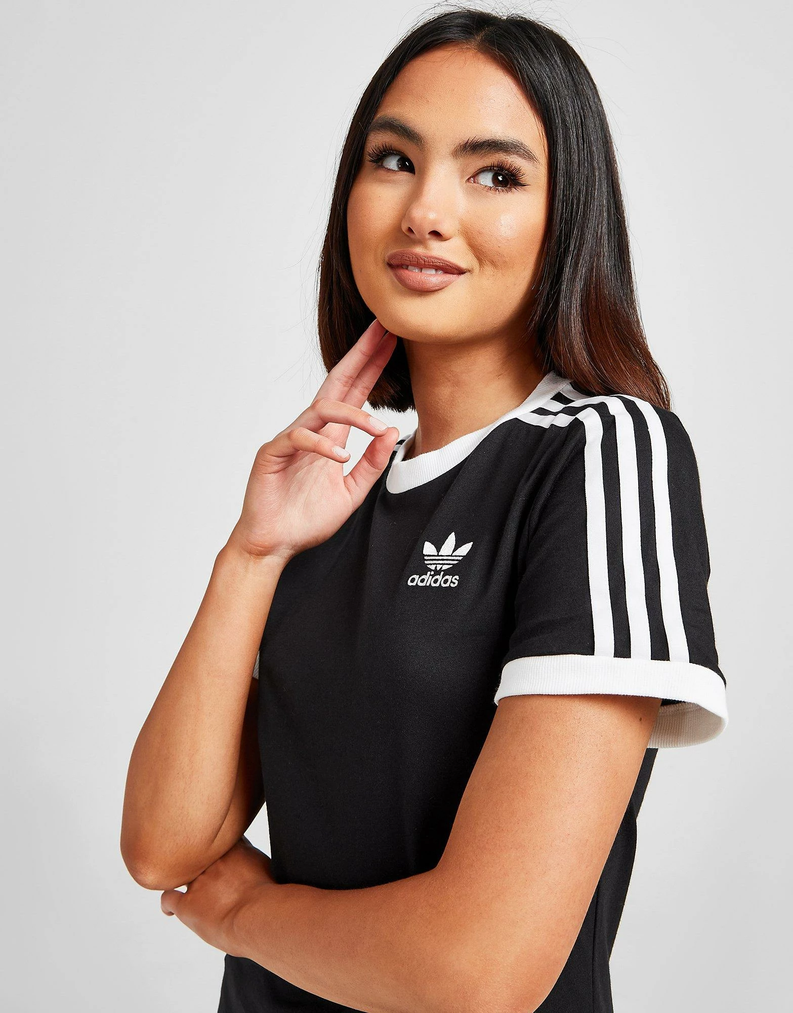 Adidas Originals 3-Stripes California T-Shirt Dame Sort