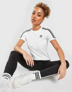 Adidas Originals 3-Stripes California T-Shirt Dame Hvid