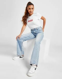 Levi's High Waist Straight Jeans Blå