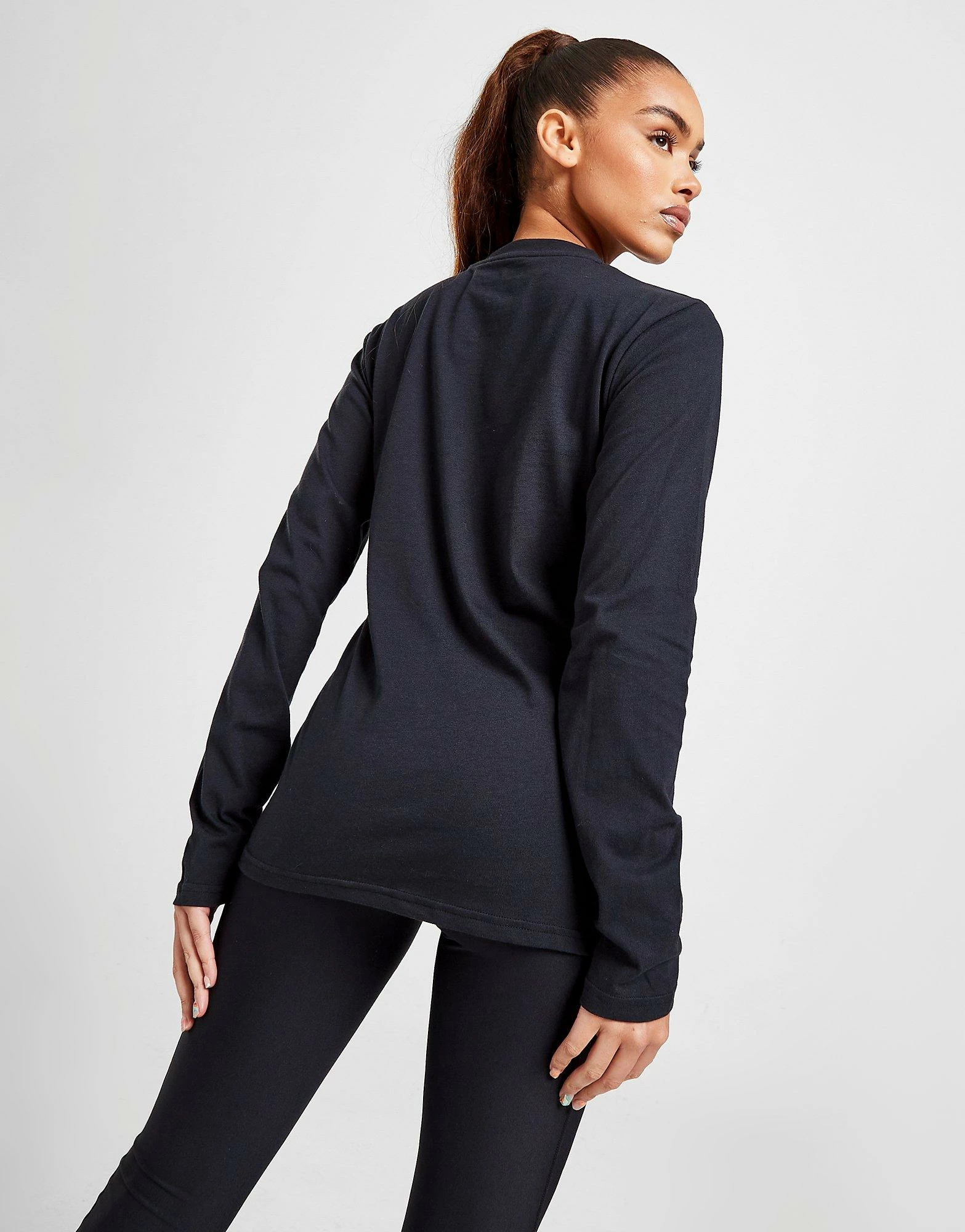 Berghaus Langærmet Logo T-Shirt Dame Sort - Billede 4