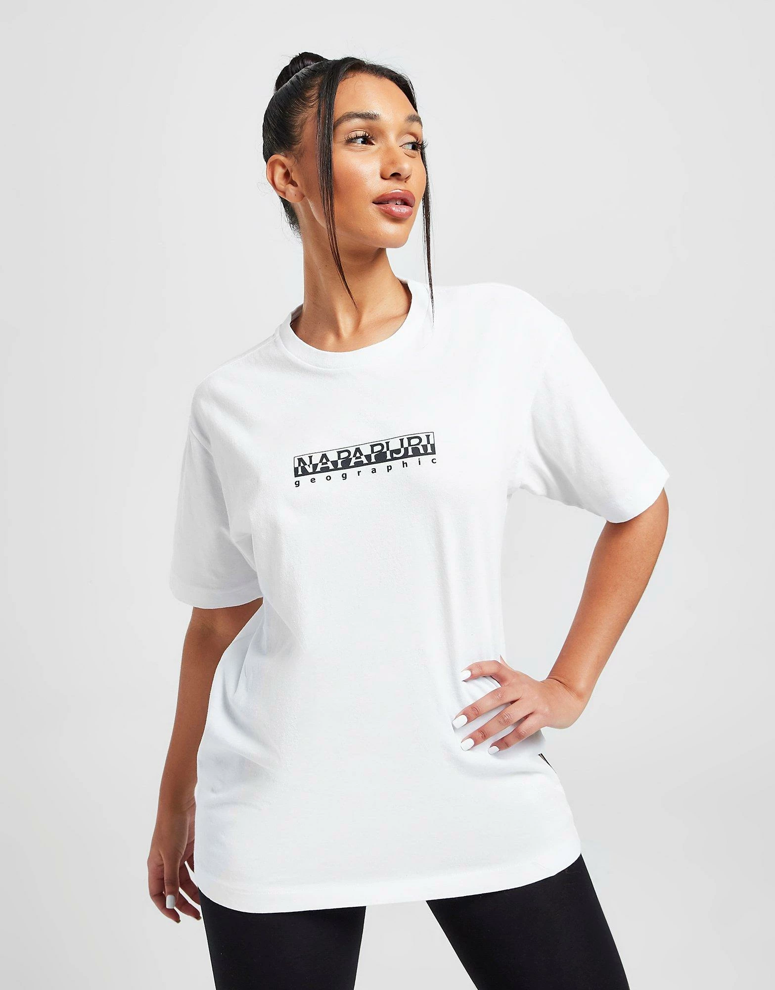 Napapijri Short Sleeve Logo T-Shirt Hvid - Billede 2