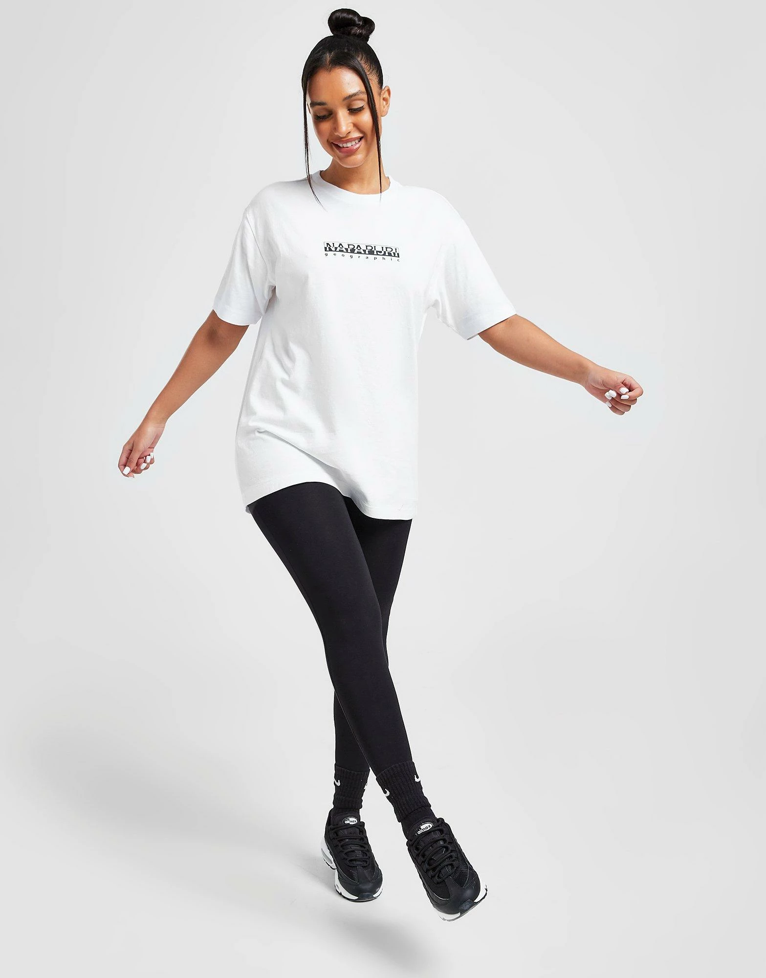 Napapijri Short Sleeve Logo T-Shirt Hvid - Billede 3