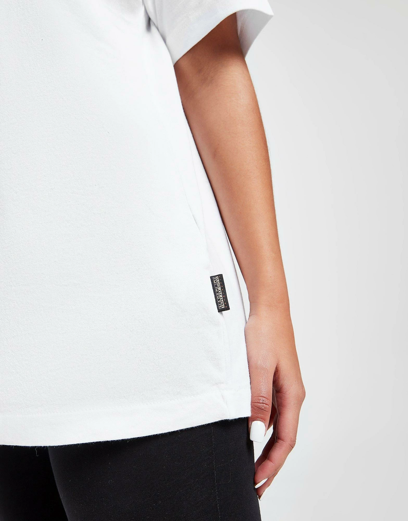 Napapijri Short Sleeve Logo T-Shirt Hvid - Billede 5