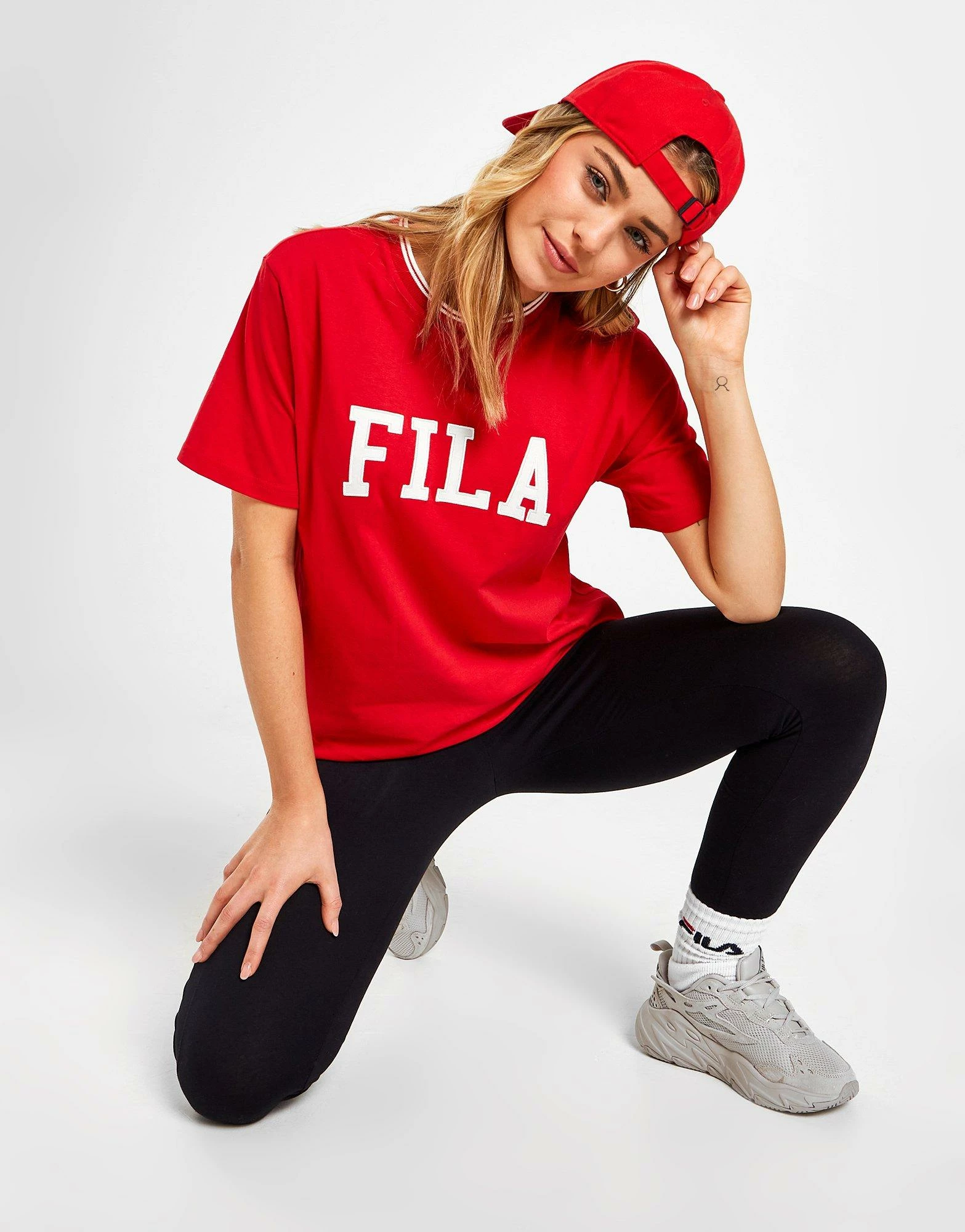 Fila Colour Block Leggings Sort