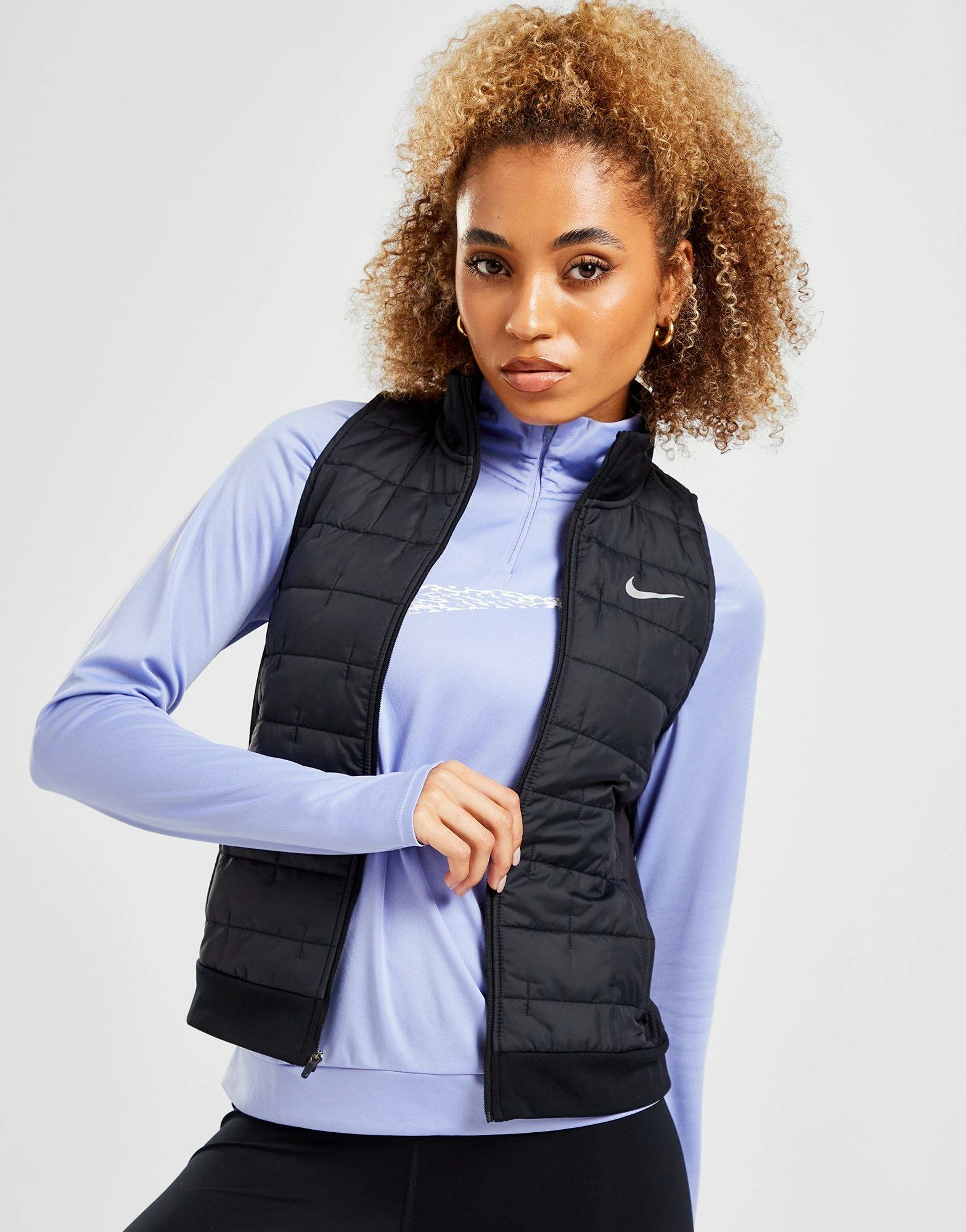 Nike Running Synthetic Weste Sort - Billede 4