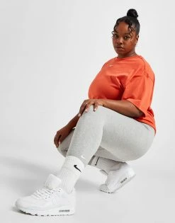 Nike Plus Size Club Leggings Dame Grå