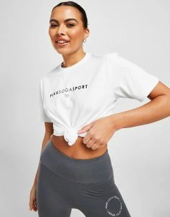 Pink Soda Sport Cora Boyfriend T-Shirt Dame Hvid -Pink Soda Sport shop jd 497686 e