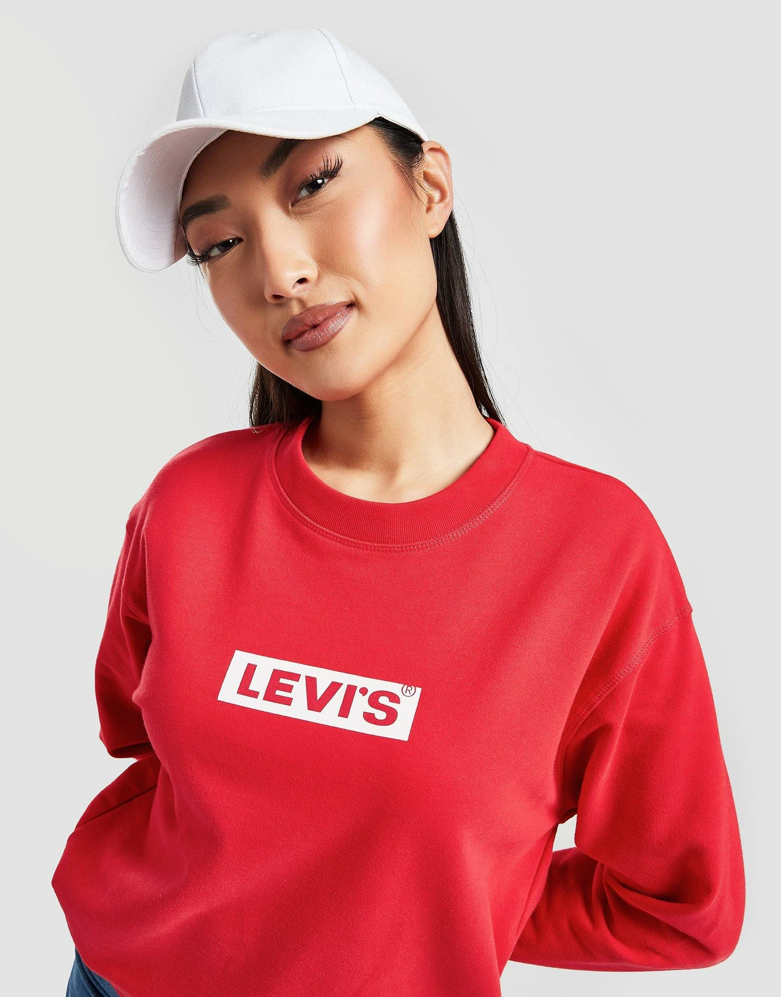 Levi's Boxtab Sweatshirt Dame Rød - Billede 3