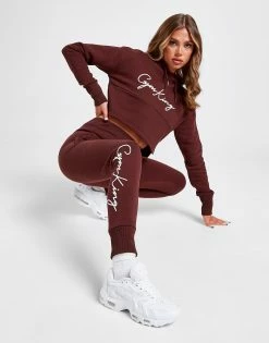 Gym King Sky Fleece Joggingbukser Dame Brun