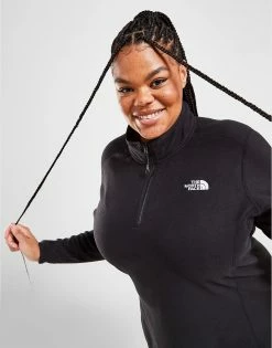The North Face Plus Size Glacier 1/4 Zip Fleece Sort