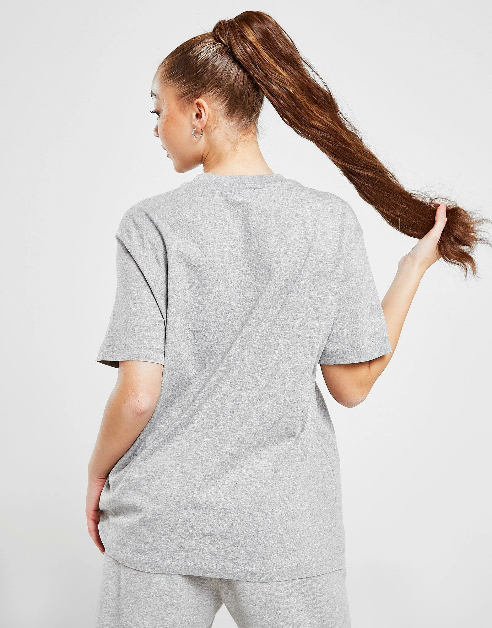 Nike Essential Logo Boyfriend T-Shirt Dame Grå - Billede 3
