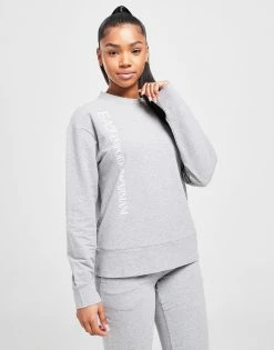 Emporio Armani EA7 Crew Tracksuit Grå -Pink Soda Sport shop jd 507382 e