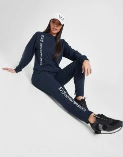 Emporio Armani EA7 Crew Tracksuit Blå