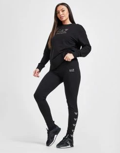 Emporio Armani EA7 Eagle Leggings Sort