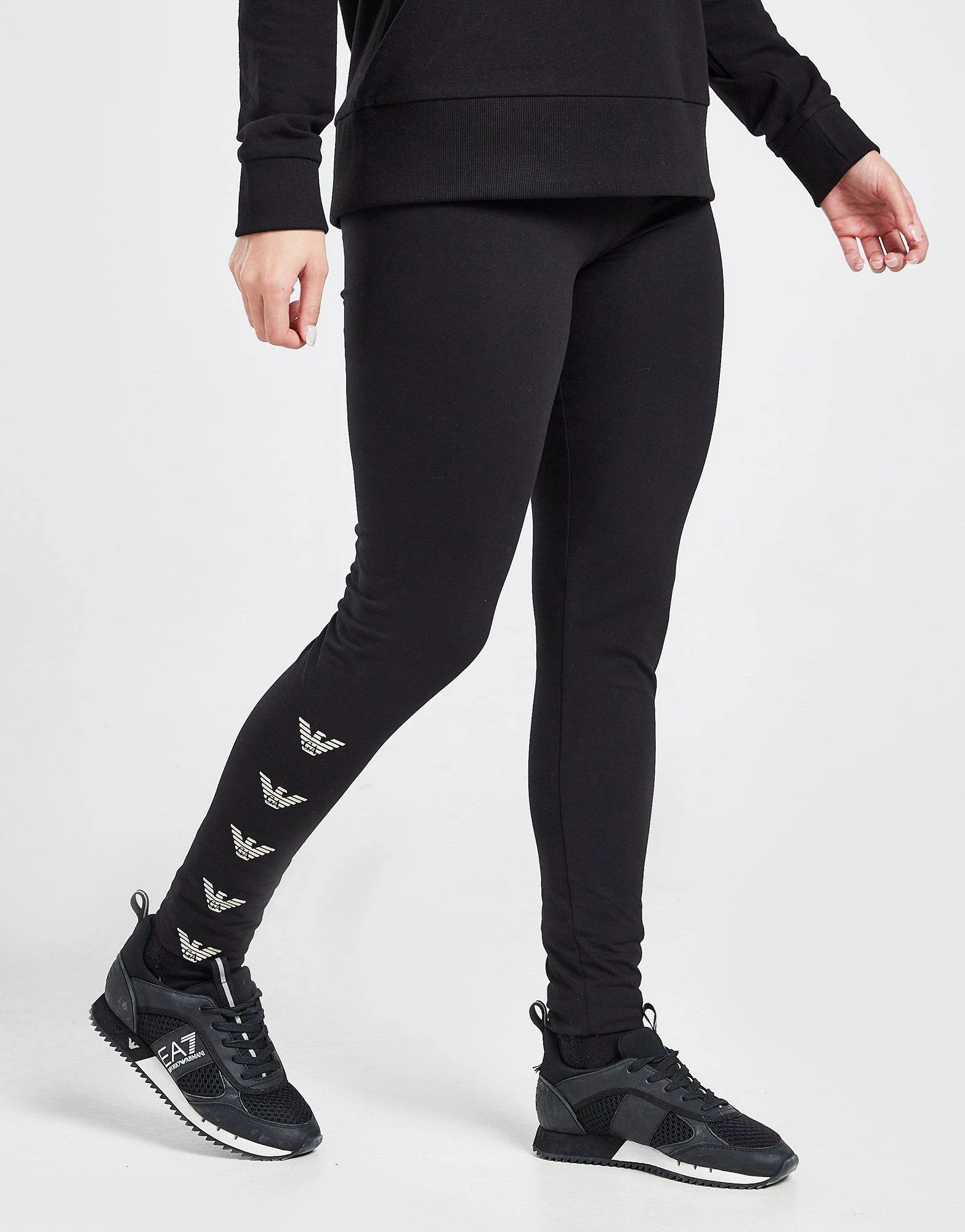 Emporio Armani EA7 Eagle Leggings Sort - Billede 2