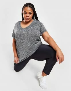 Under Armour Tech Twist Plus Size Short Sleeve T-Shirt Sort