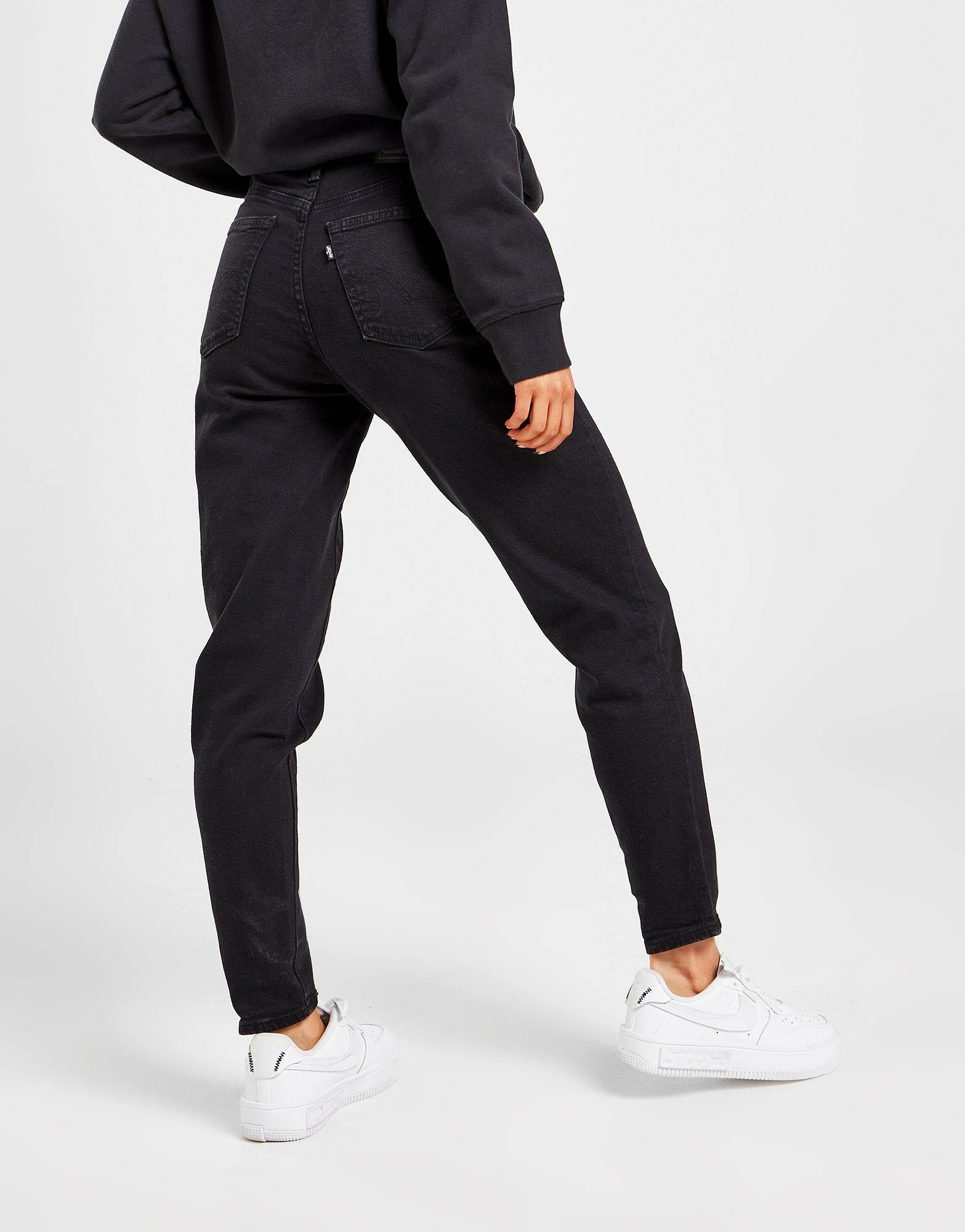 Levi's High-Waisted Mom Jeans Sort - Billede 3