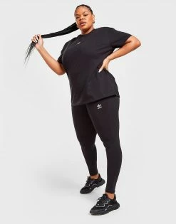 Adidas Originals Plus Size Essential Leggings Dame Sort