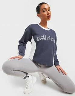 Adidas Originals Varsity Boyfriend Sweatshirt Blå