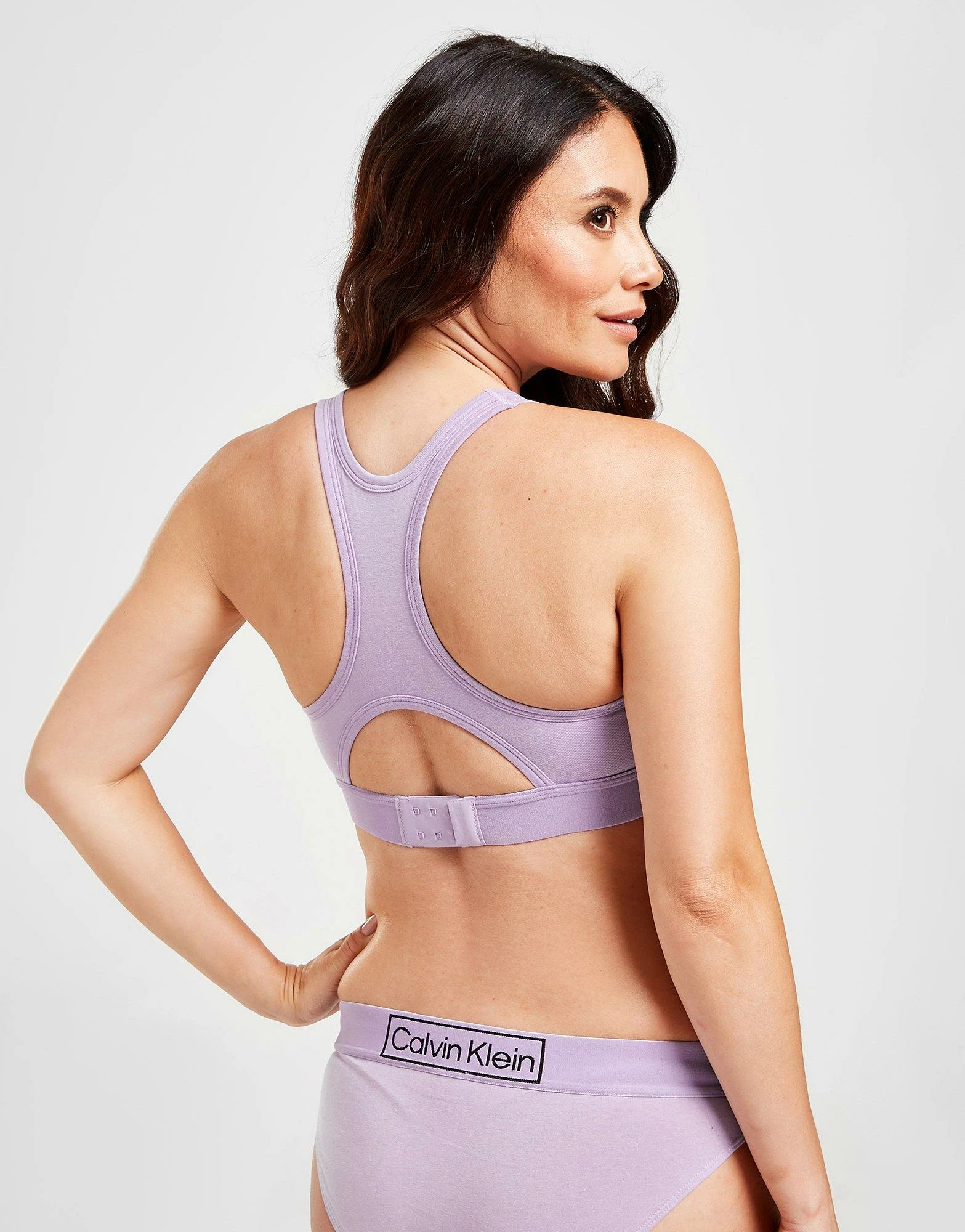 Calvin Klein Maternity Box Logo Bralette Lilla - Billede 3