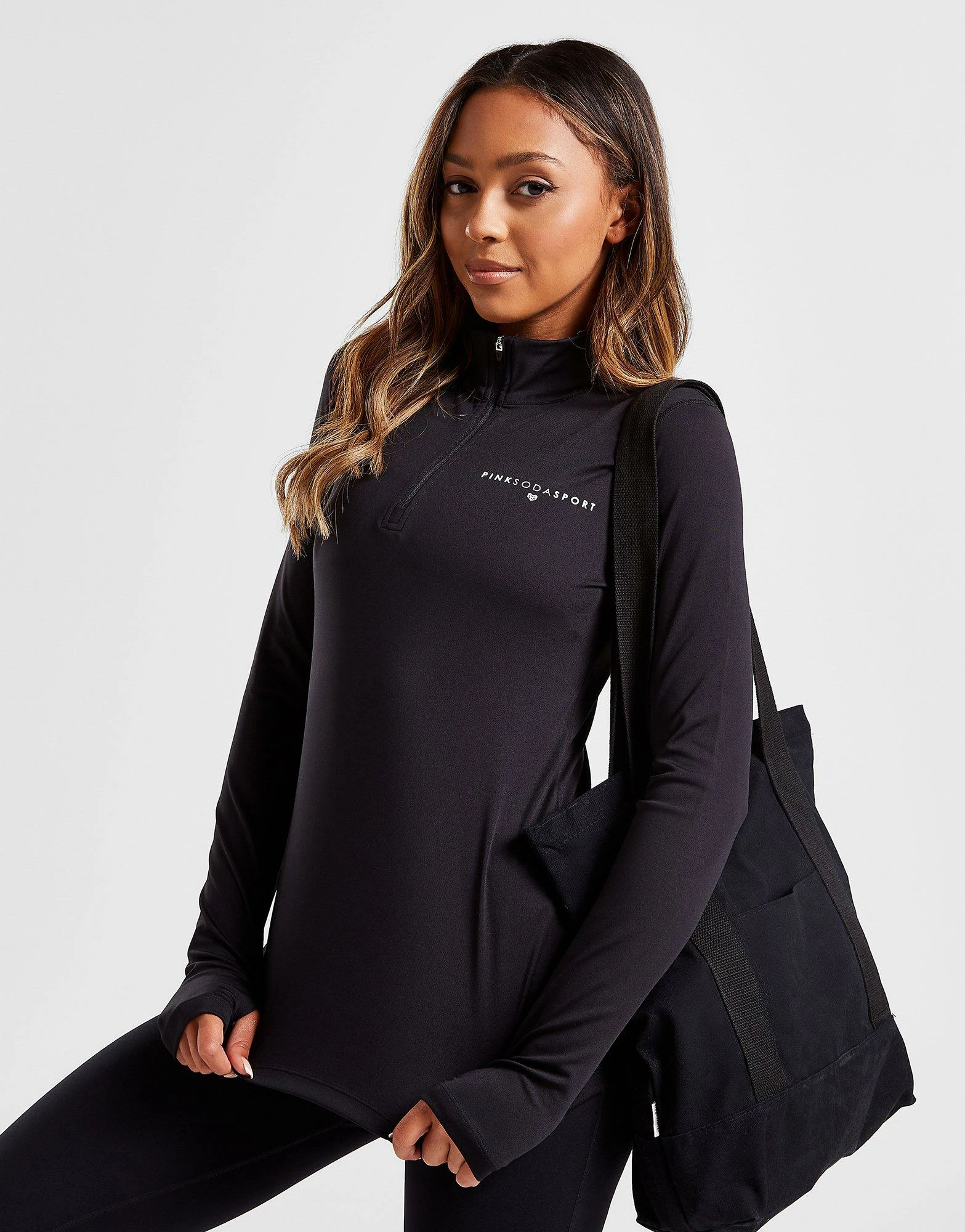 Pink Soda Sport Essentials 1/4 Zip Top Sort