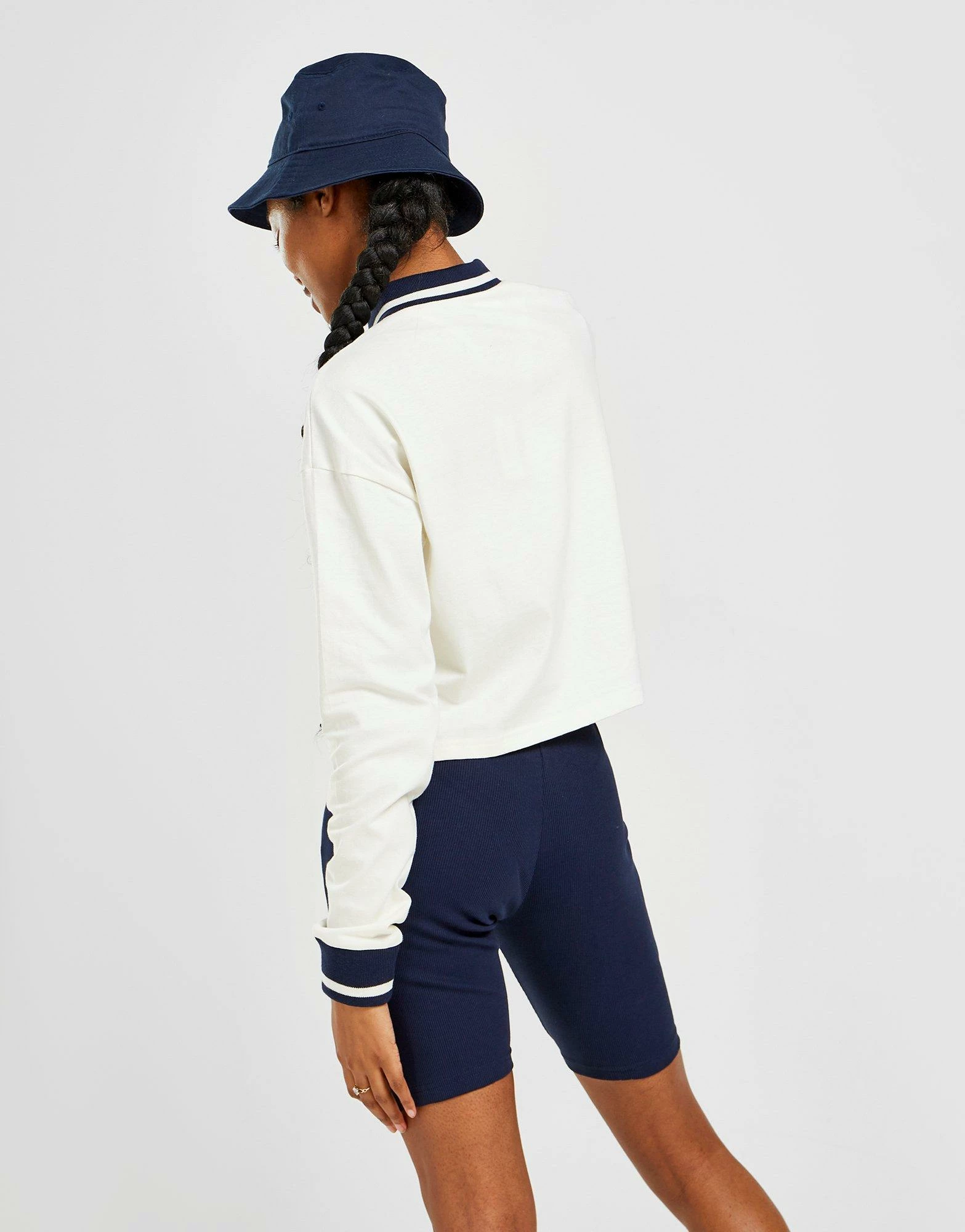 Fila Long Sleeve Crop Rugby Shirt Hvid - Billede 3