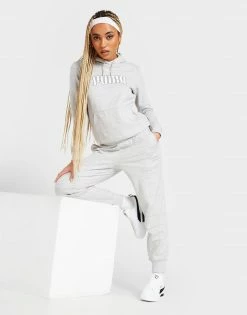 Puma Core Outline Logo Joggers Grå