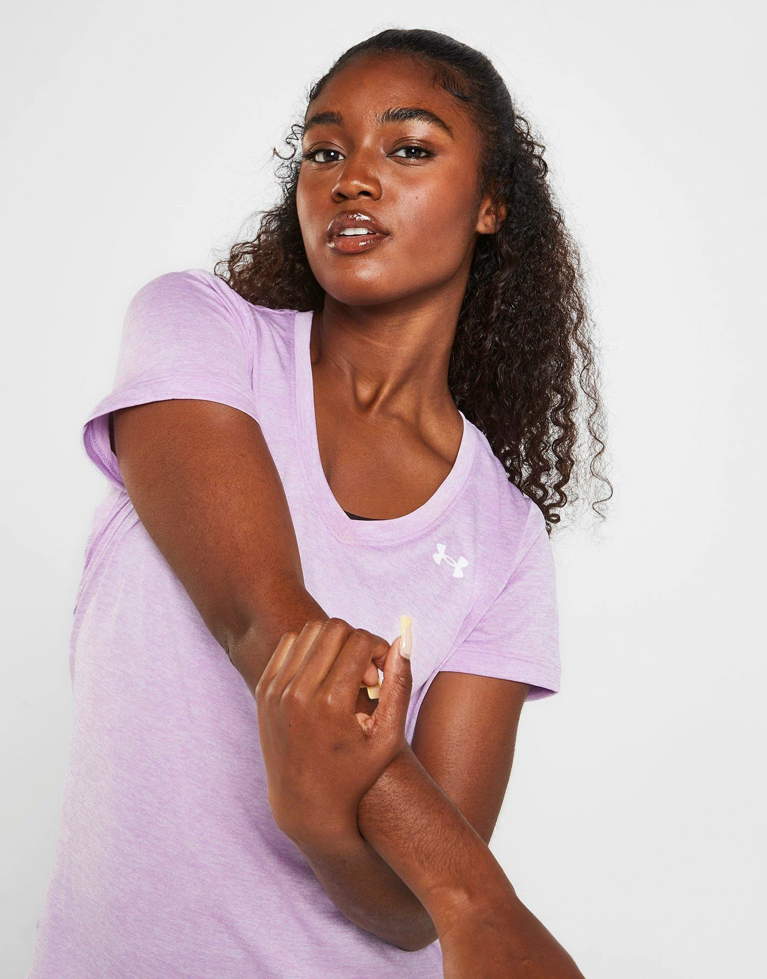 Under Armour Tech Short Sleeve T-Shirt Lilla - Billede 3