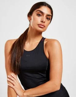 Under Armour HeatGear Tank Top Dame Sort -Pink Soda Sport shop jd 525772 c