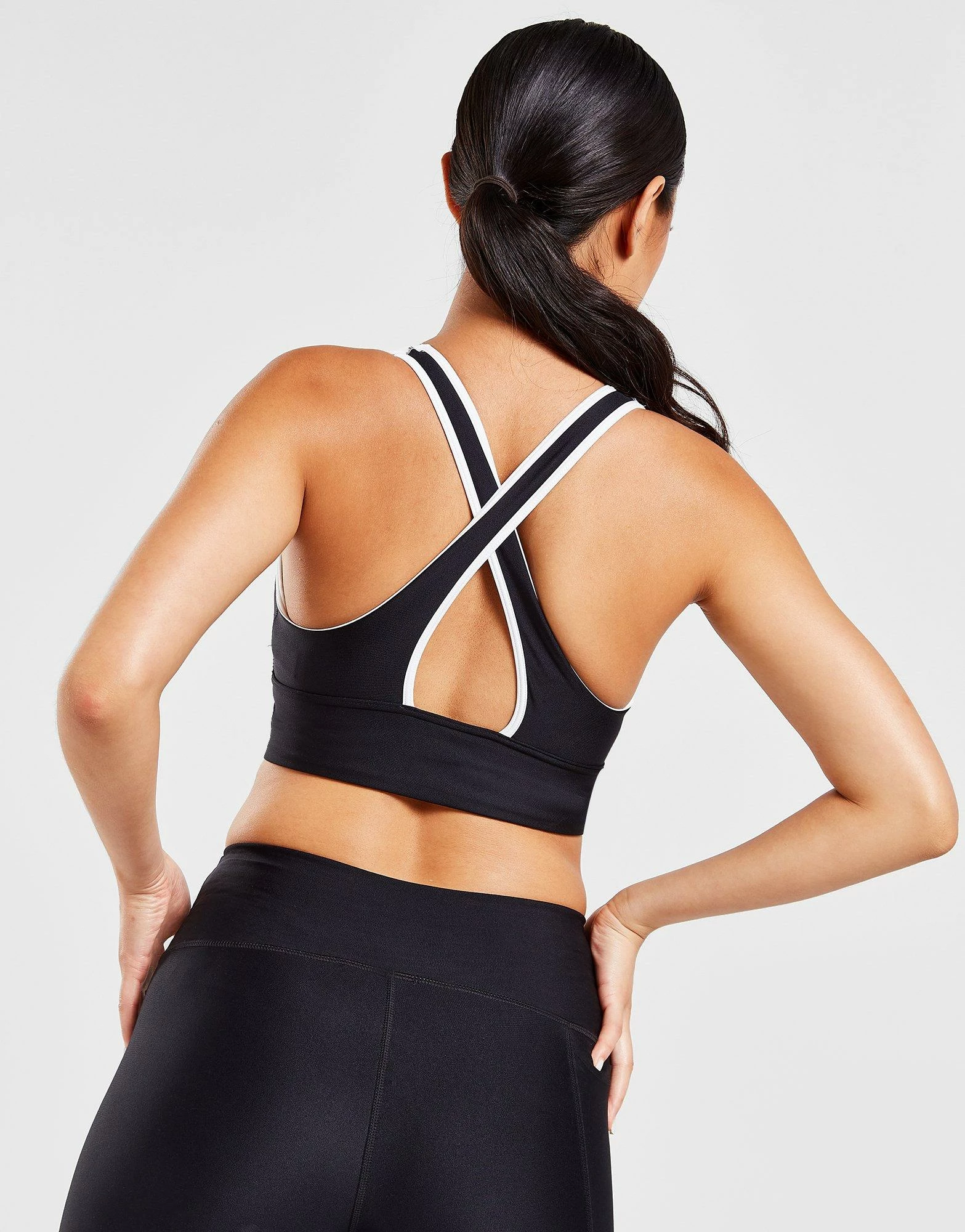 Under Armour Longline Crossback Sports Bra Sort - Billede 2